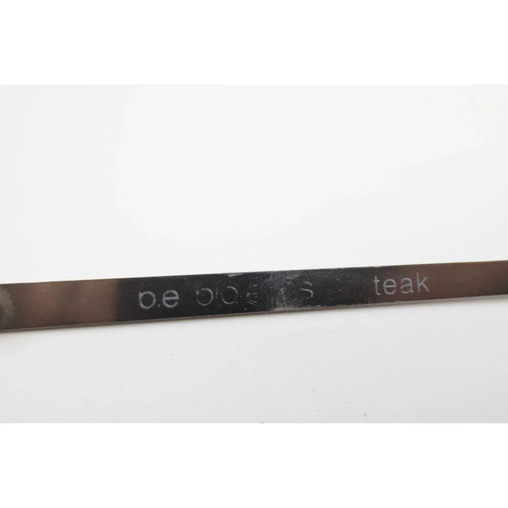 B.E. Bevel BE155 TCR Eyeglasses Round Teak Tortoise Clear Crystal Frames